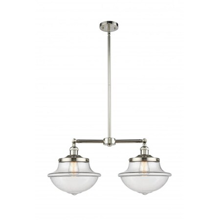 Innovations 209-PN-G542W 2 Light Chandelier, Polished Nickel